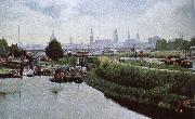 franz liszt a view of prague oil painting